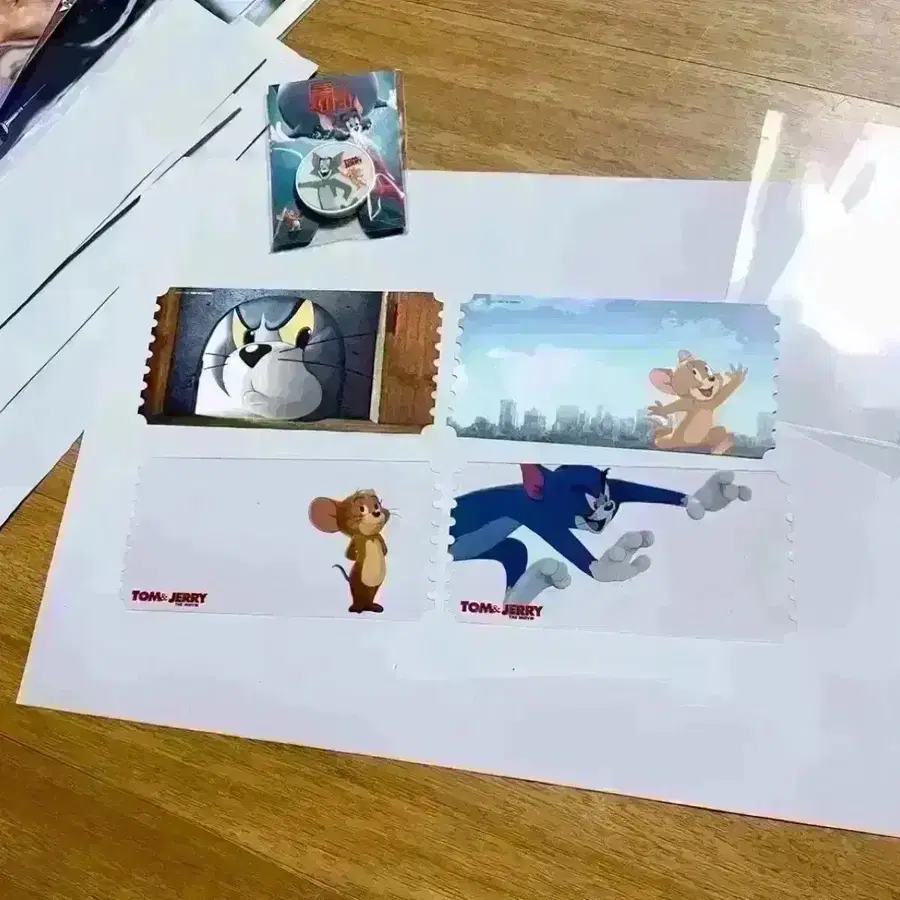 톰과 제리 오리지널 티켓 그립톡 메가박스 오티 특전 영화 굿즈