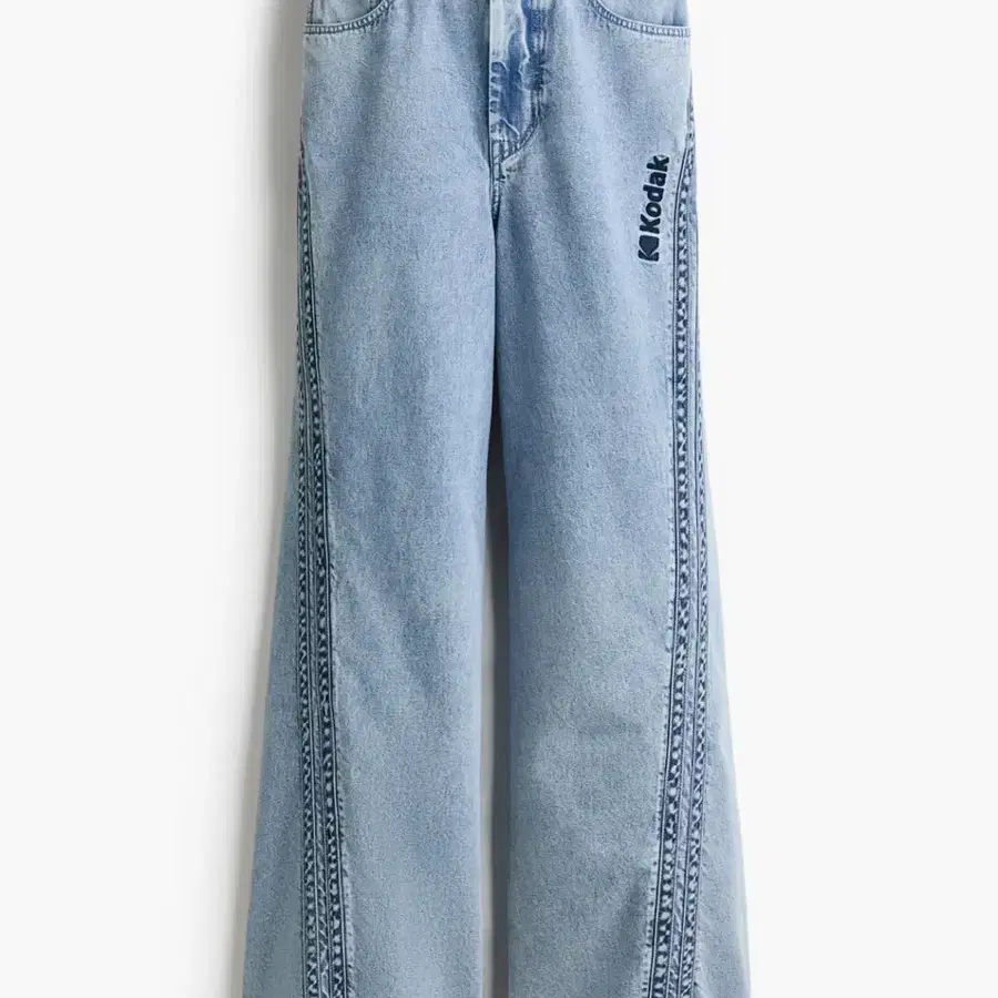 H&M 레귤러 웨이스트 스트레이트 진