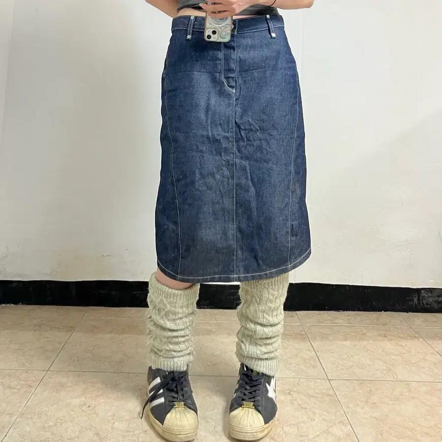 리바이스 엔지니너드 데님 스커트