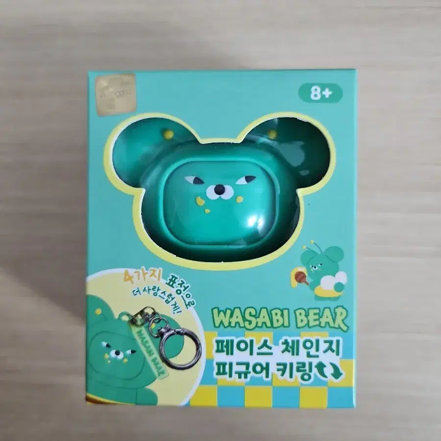 와사비베어 페이스 체인지 피규어 키링