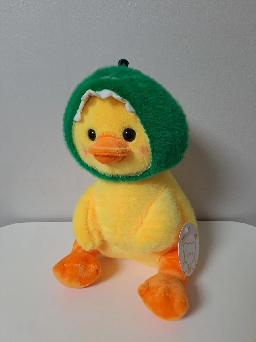 오리 인형 초록 모자 중형