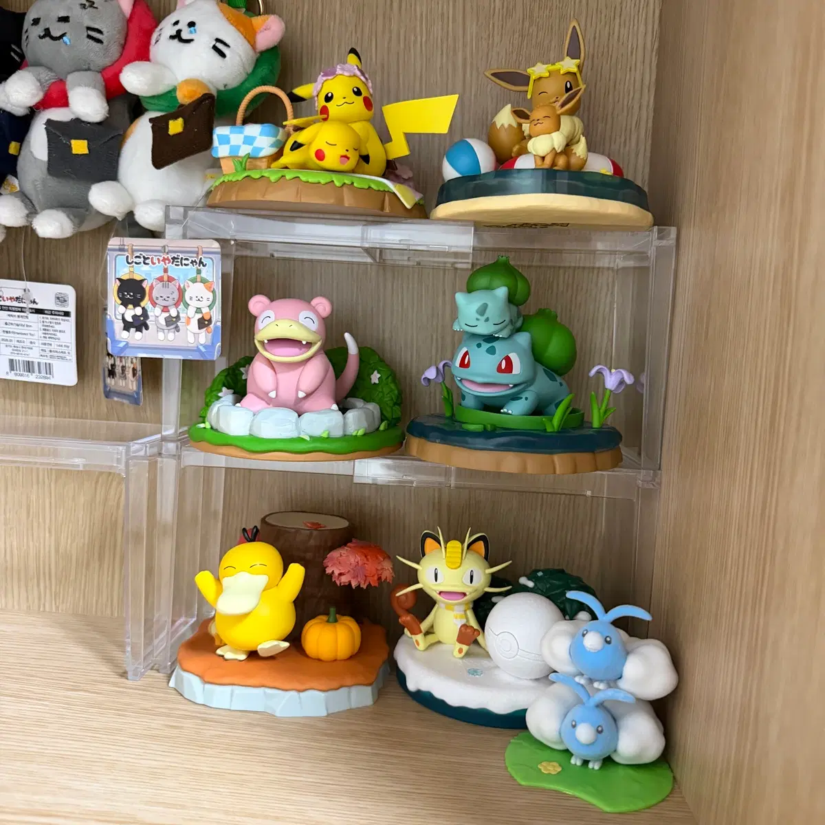 포켓몬스터 자연피규어 + 인형키링 일괄