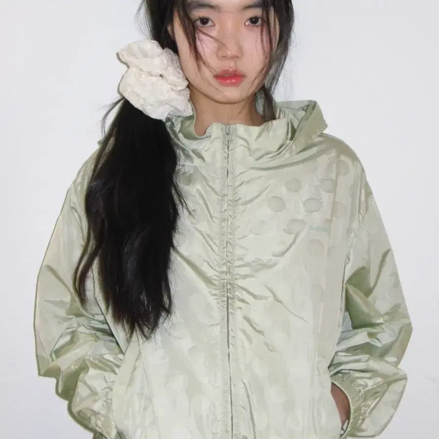 아메스 월드와이드 도트 윈드브레이커 바람막이 GLOSSY DOT WINDBREAKER GREEN