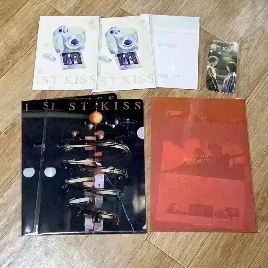 첫번째 키스 클리어파일+전단 화이트데이특전3주차 오리지널티켓 포스터엽서