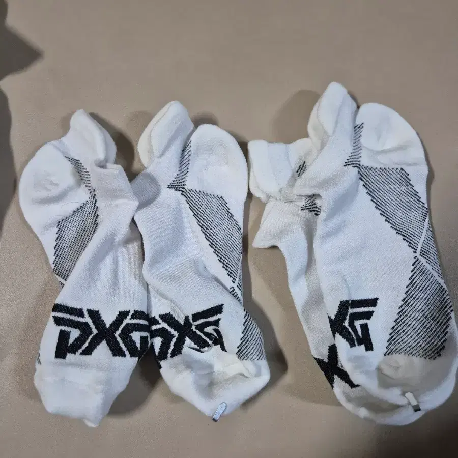 PXG 골프 양말 흰색 2켤레 세트