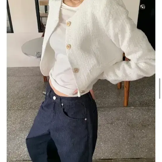 딜라잇문 트위드 자켓