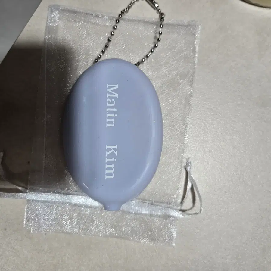 마뗑킴 키링 퍼플 동전지갑