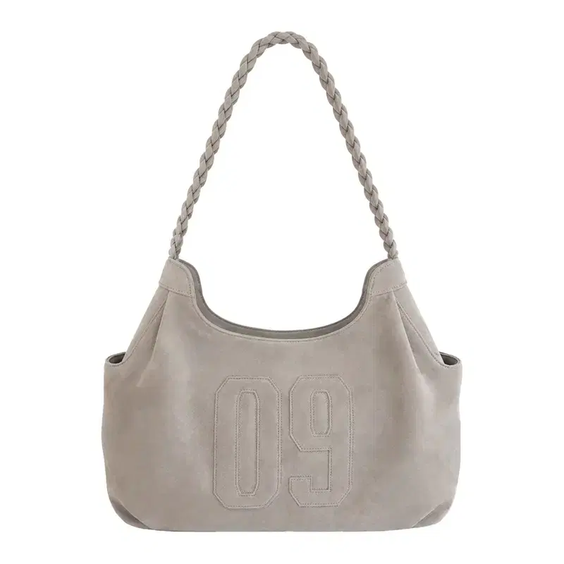Kleesier 클리시어 09 numbering hobo bag, Beige 스웨이드 가방