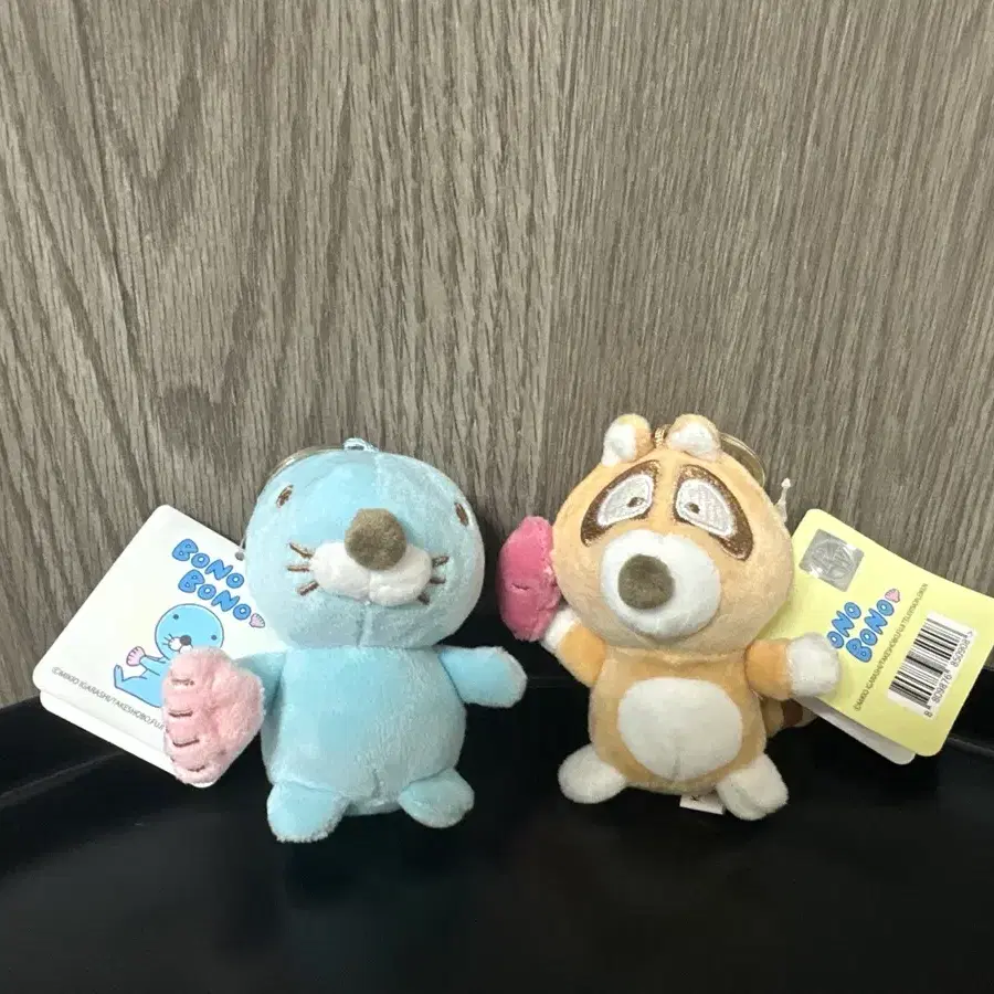 (2개일괄) 보노보노 미니 키링 세트 보노보노 너부리 인형