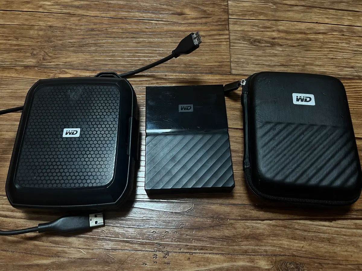 wd 외장하드 2tb + 충격 방지 케이스