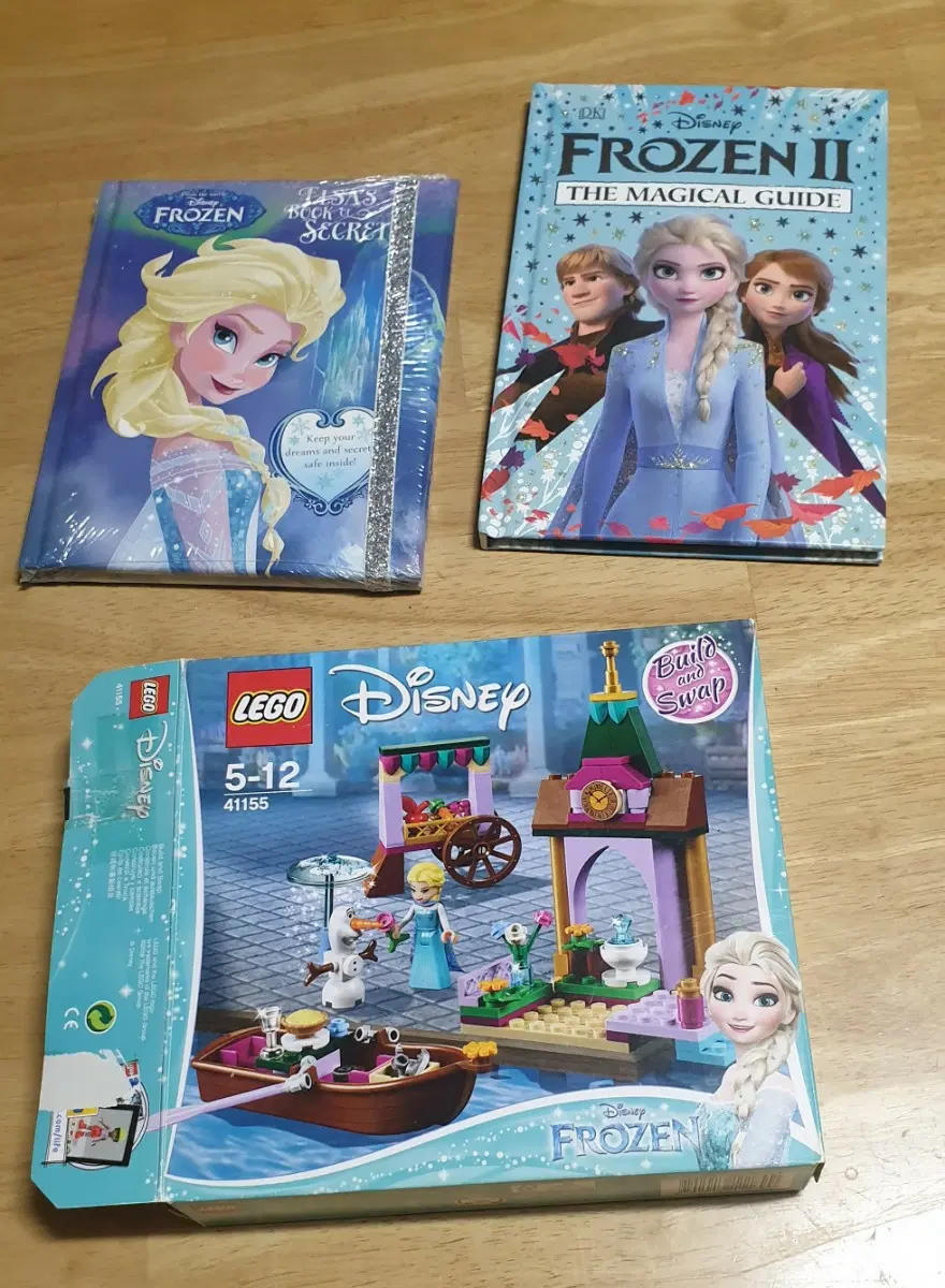 중고 레고 디즈니 겨울왕국 엘사 올라프 41155 + FROZEN 영어원서 2권