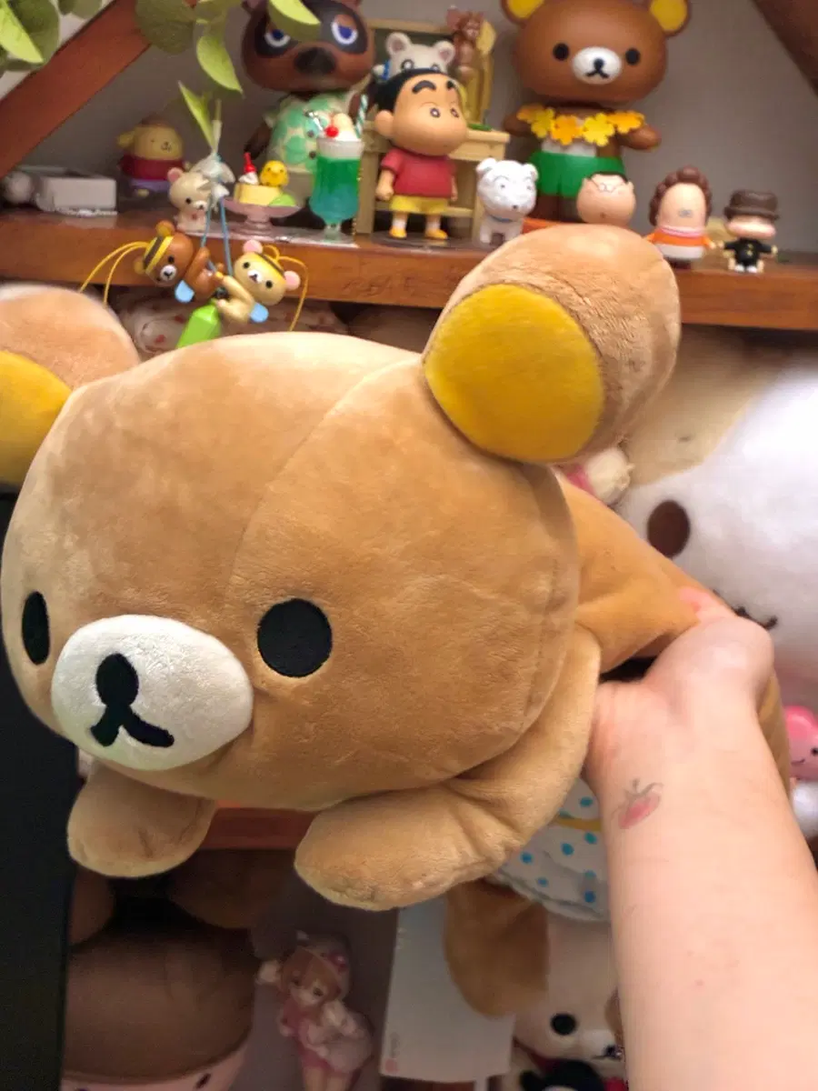 고전 리락쿠마 티슈케이스 인형