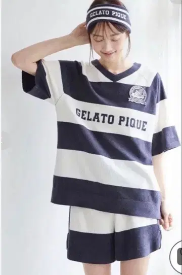 gelato pique 보더 룸웨어 상하의 세트