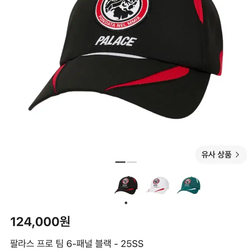 팔라스 프로 팀 6 패널블랙 볼캡(새 상품)