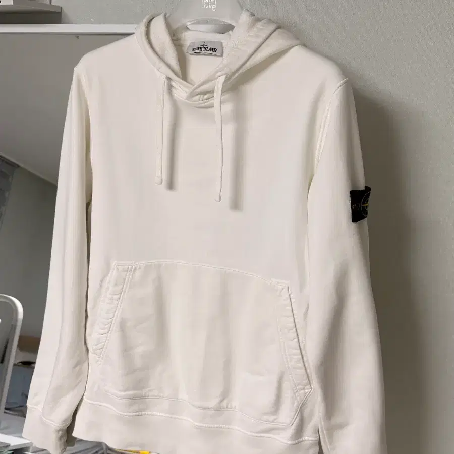 (Lsize) 스톤아일랜드 후드티 화이트