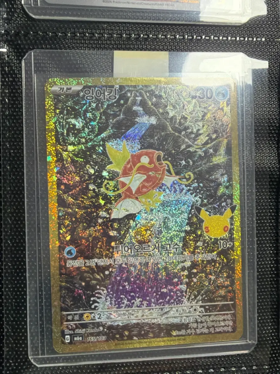 30주년 포켓몬카드 잉어킹 복각 신지칸다 일러 165/103