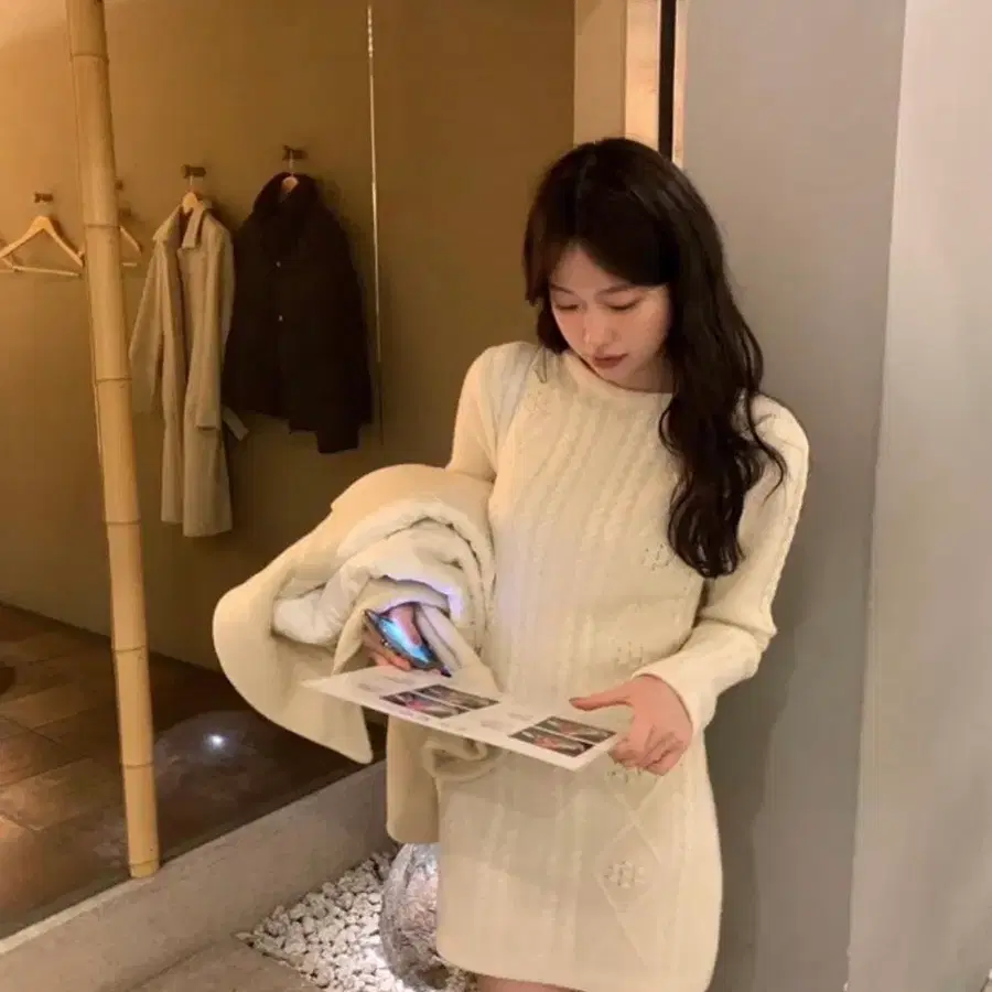 르플레인 리벳 원피스