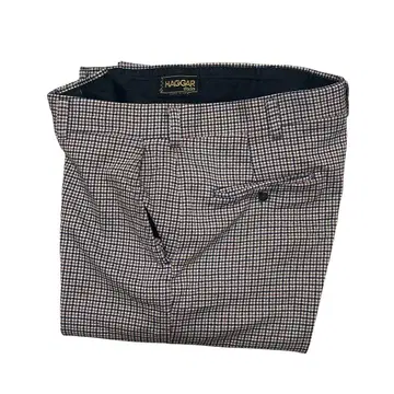 1970's HAGGAR 부츠컷 슬랙스 W34 x L29 L 체크