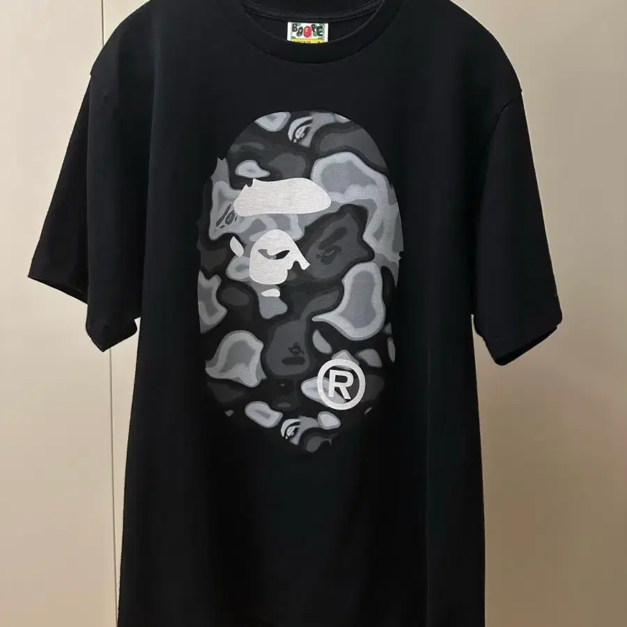 배이프 반팔 Liquid Big Ape Head Black