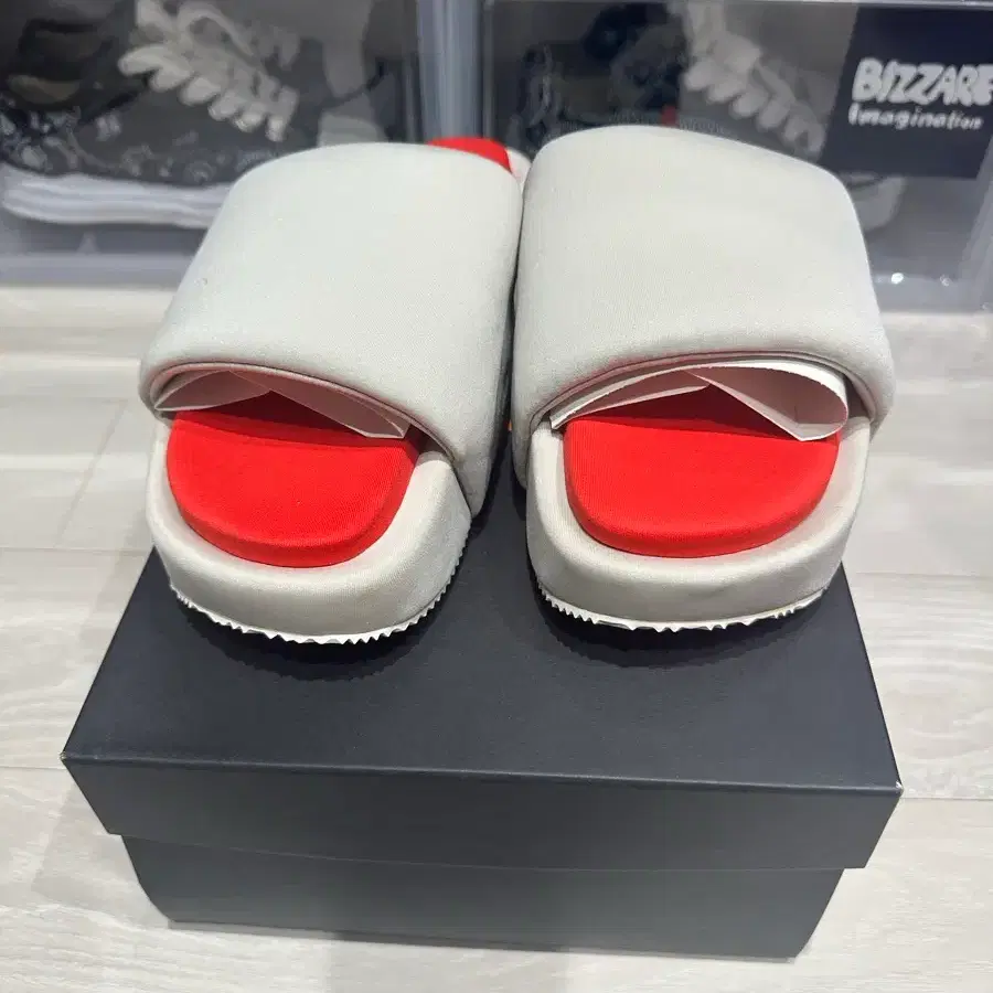 y-3 슬라이드 브라운 레드