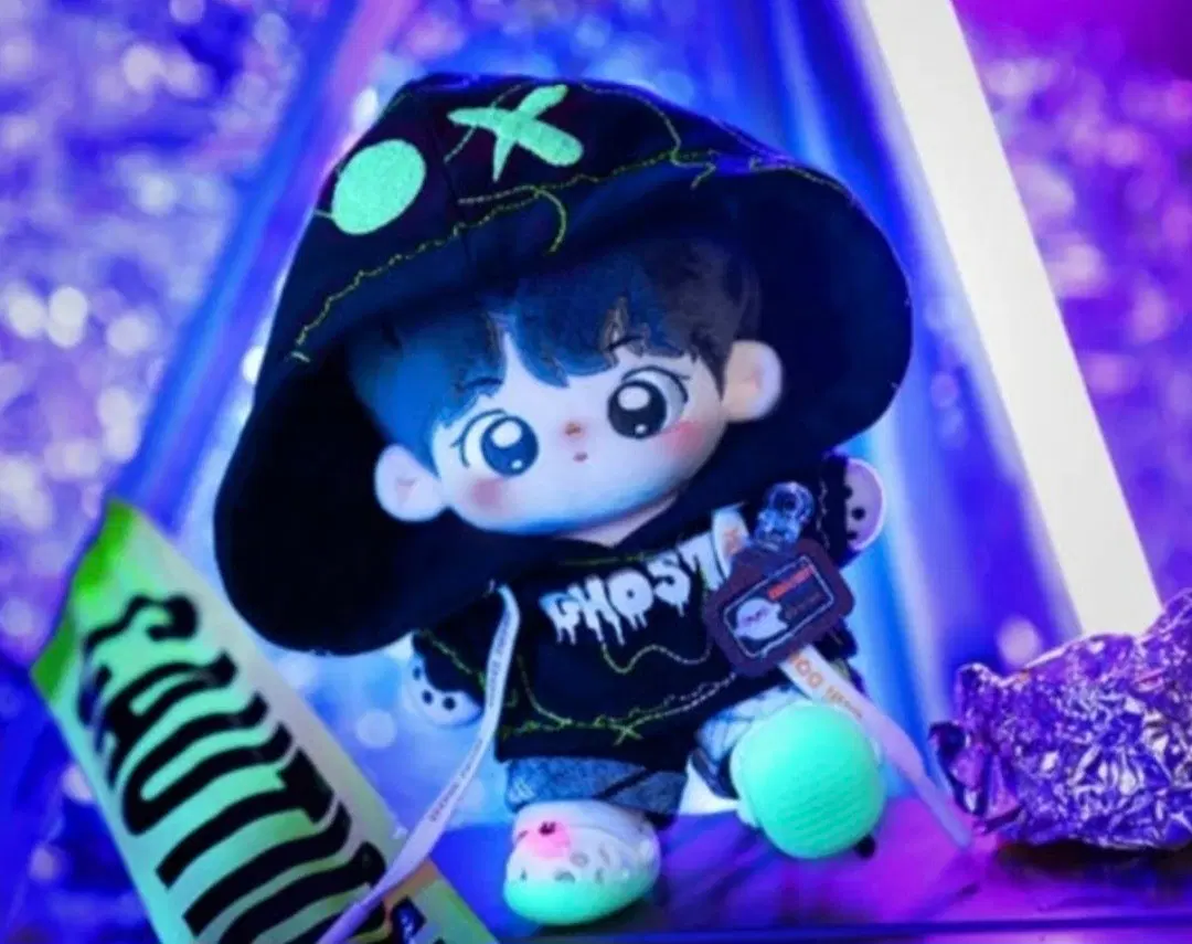 20cm 인형 옷 고스트후드 상하의 세트