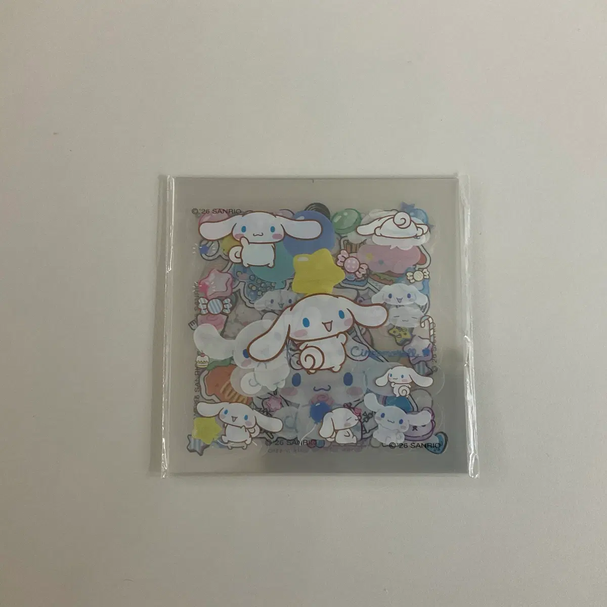 새상품 시나모롤 투명스티커 10장 세트 정품