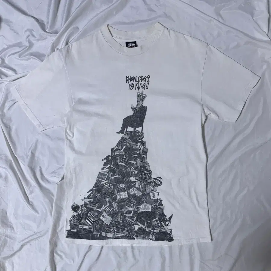 00s 스투시 knowledge is king 티셔츠 빈티지 올드 스투시