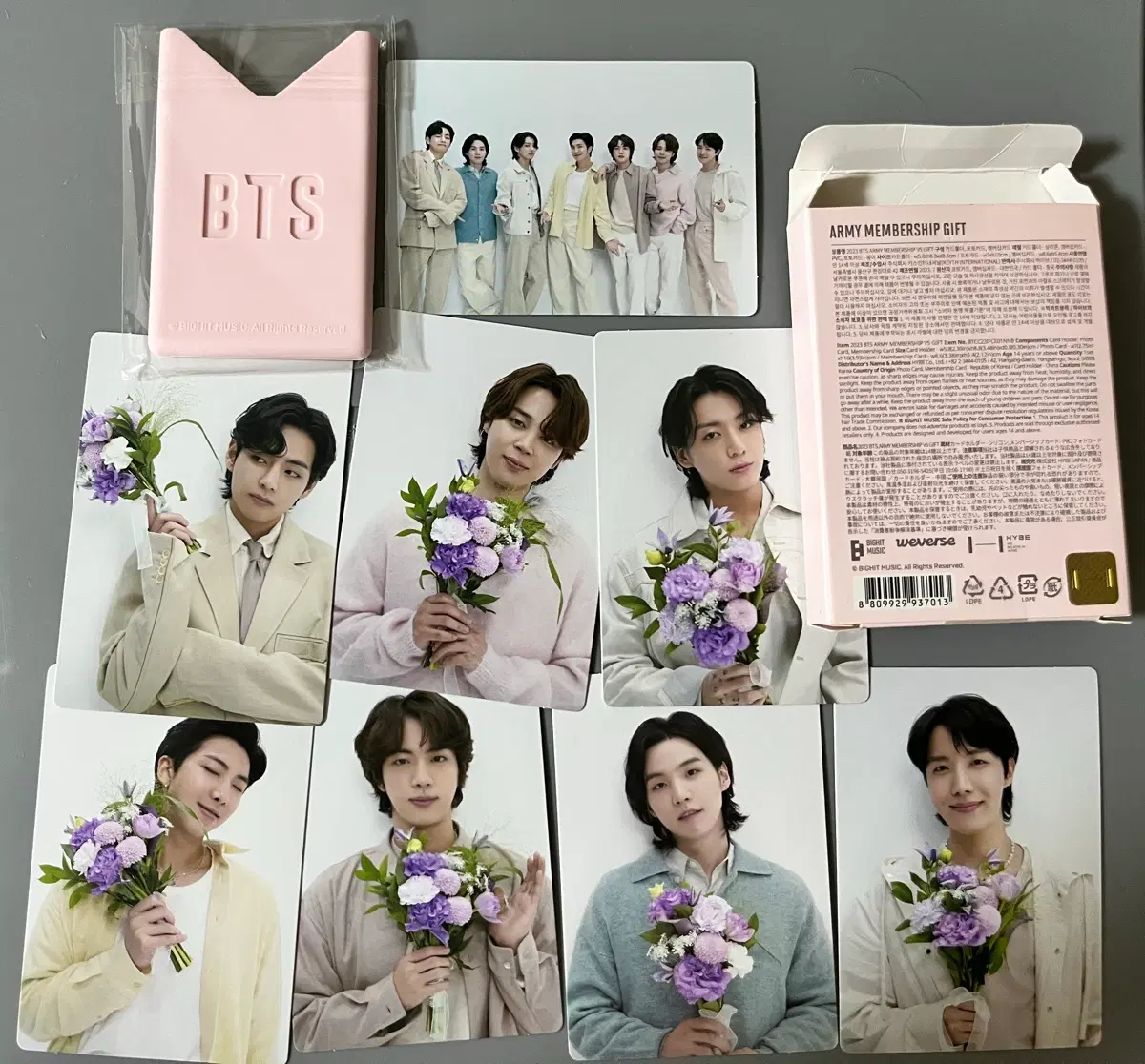 Bts 2023 아미멤버십 키트 ARMY MEMBERSHIP GIFT 포토카드