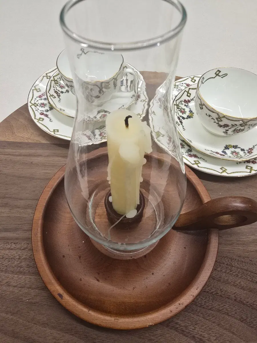 빈티지 촛대+침리세트