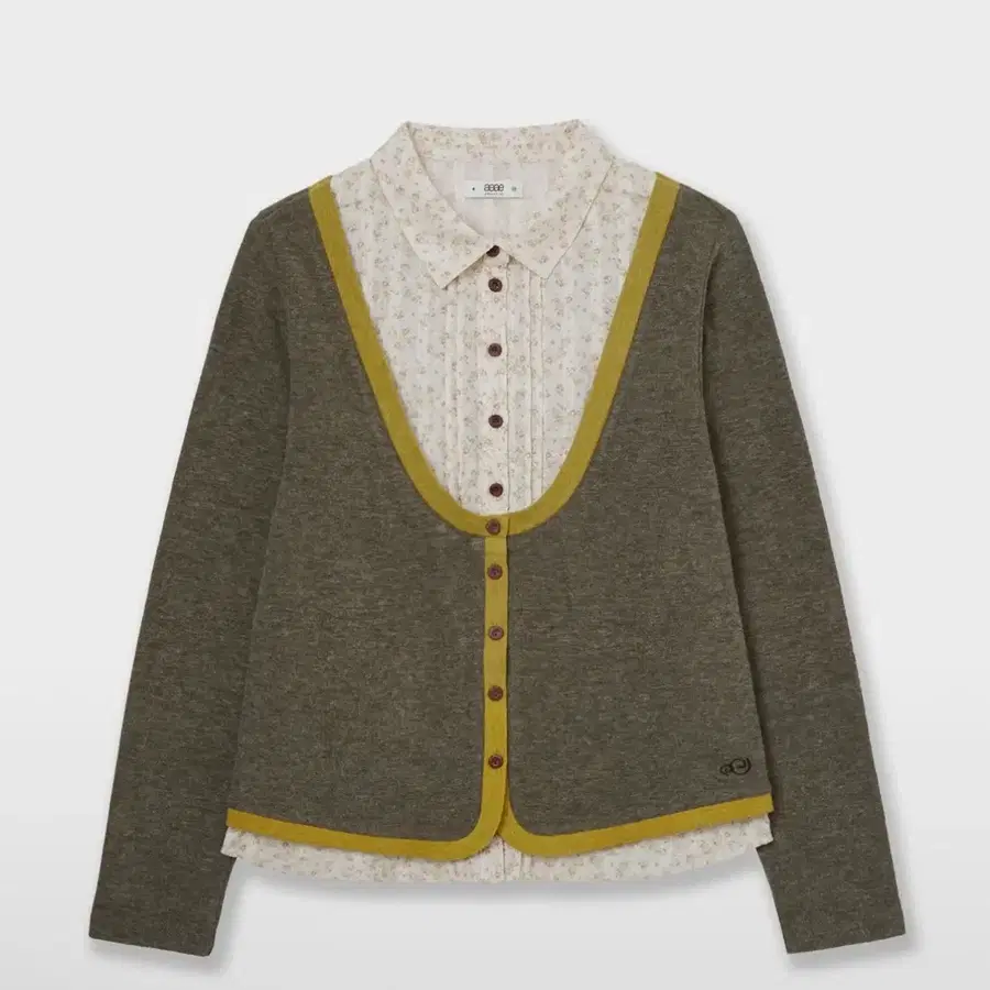 aeae 셔츠 레이어드 가디건 (올리브) SHIRTS LAYERED CARDIGAN [OLIVE]