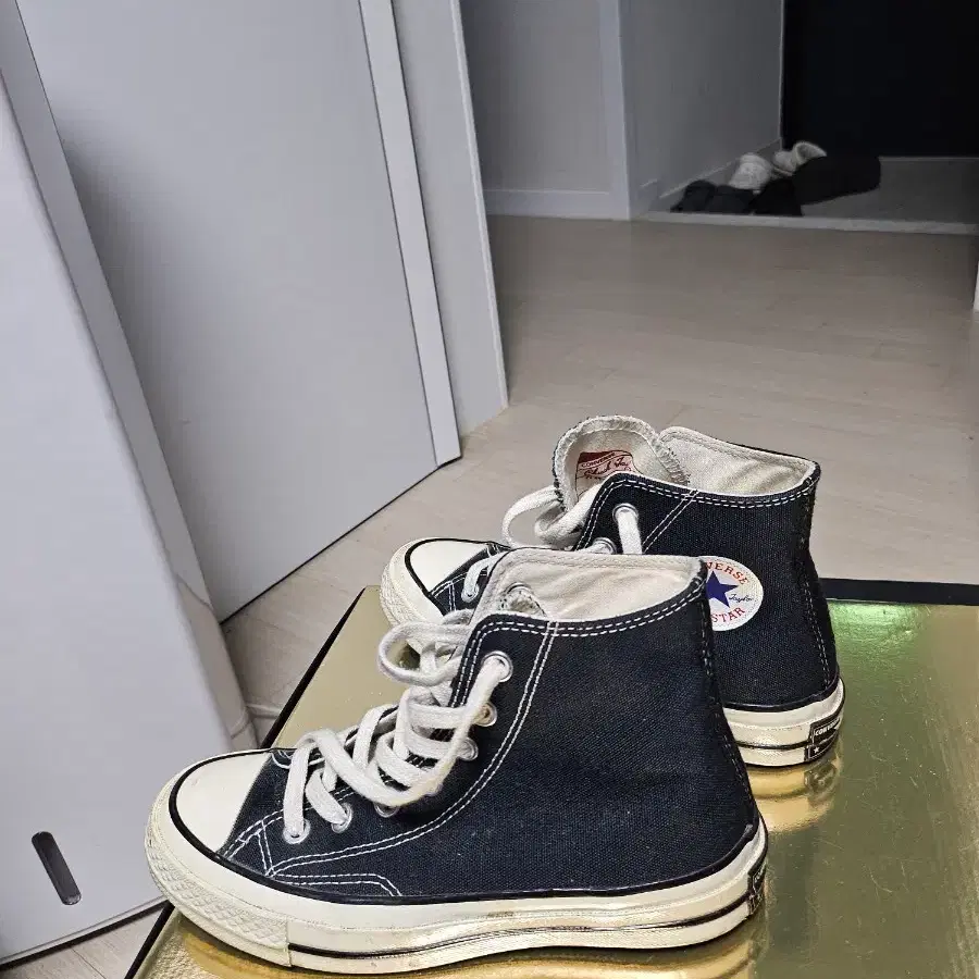 컨버스 척테일러 하이 블랙 220mm 상태매우좋음