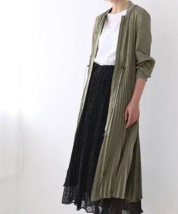 DRESSLAVE 플리츠 롱앤린 MA-1(플리츠 롱)