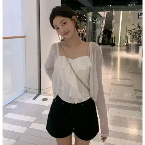 제니오 z에센셜 에이라인 숏팬츠 블랙 s