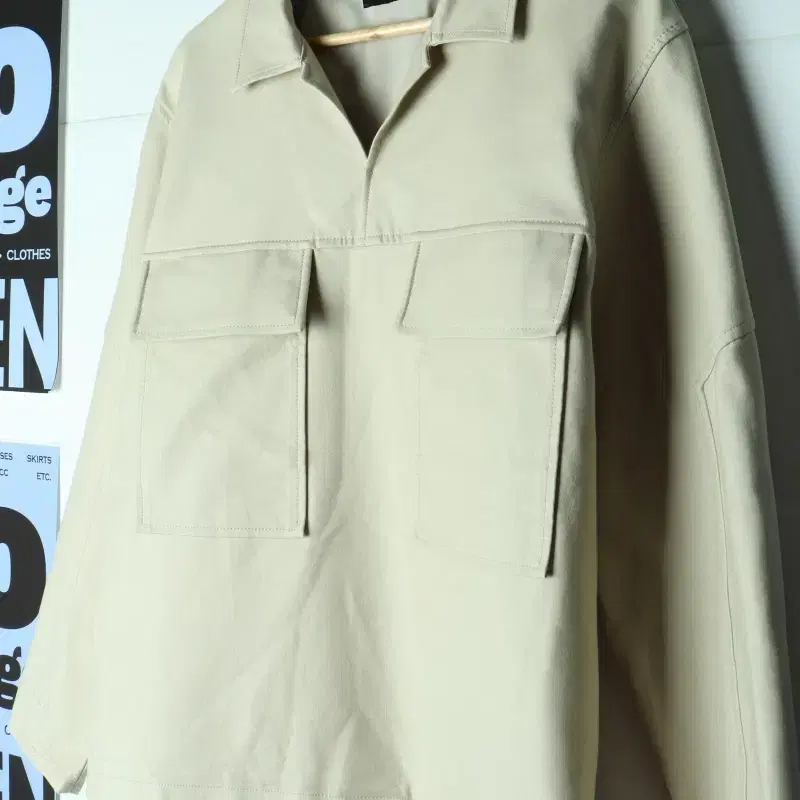 (XL-2XL) 시스템 집업 바람막이 점퍼자켓 베이지 필드-H39554
