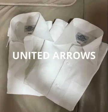 UNITED ARROWS 드레스 셔츠 size 36 카라미 직조 2회 착용분