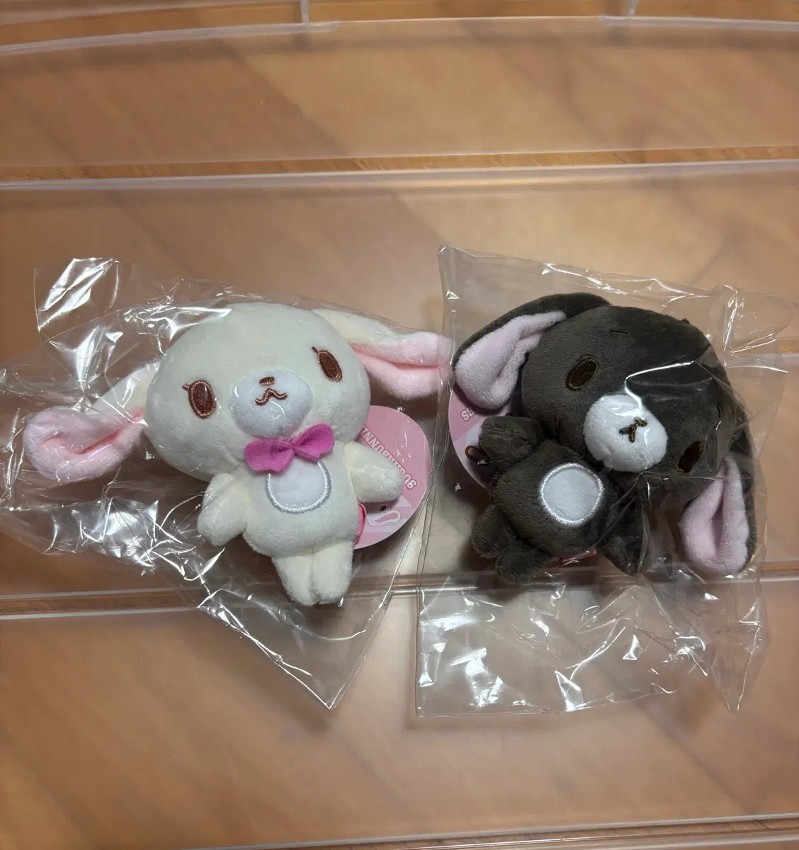 슈가바니즈 마스코트 키링 인형 시로우사 쿠로우사