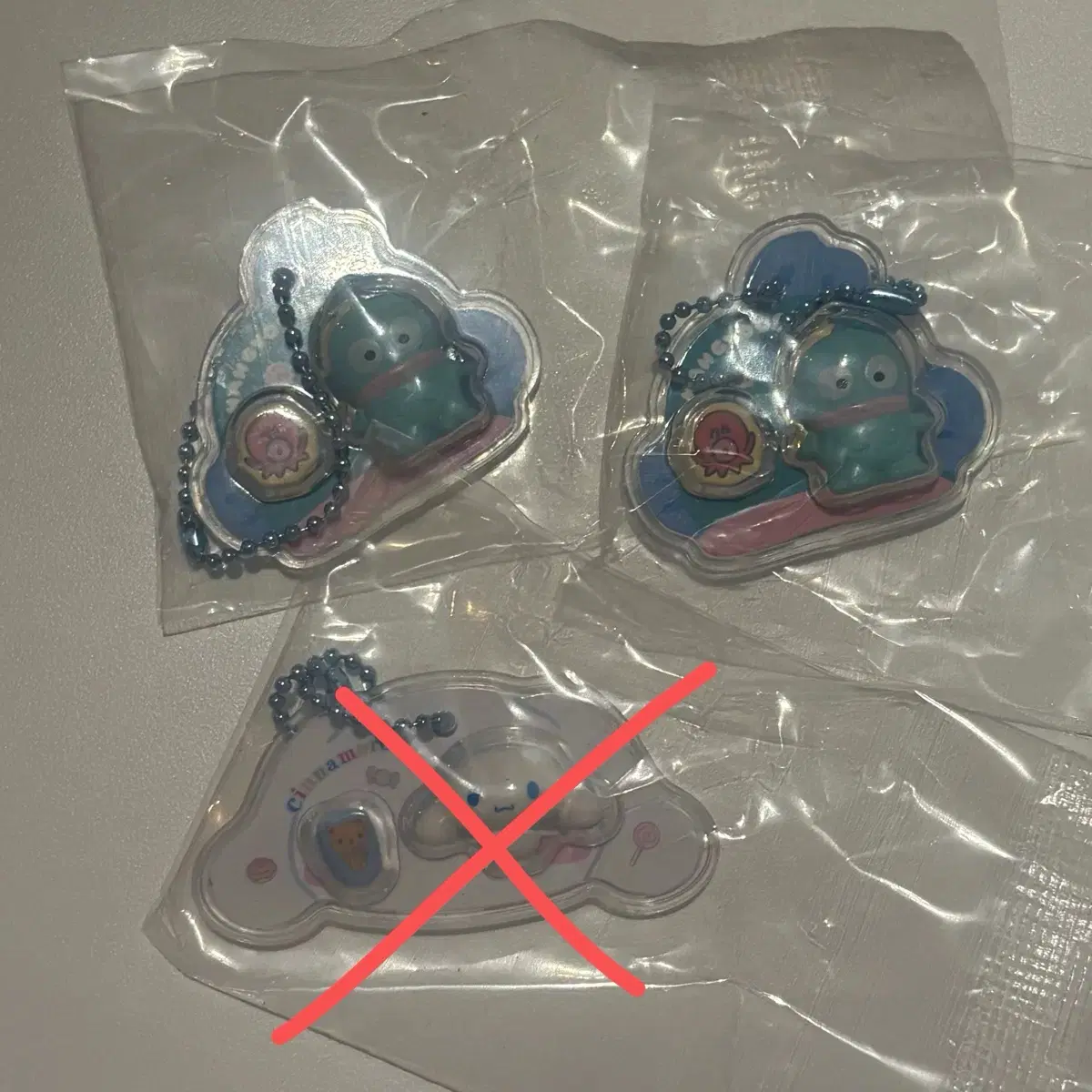 산리오 미니어처 패키지 키링