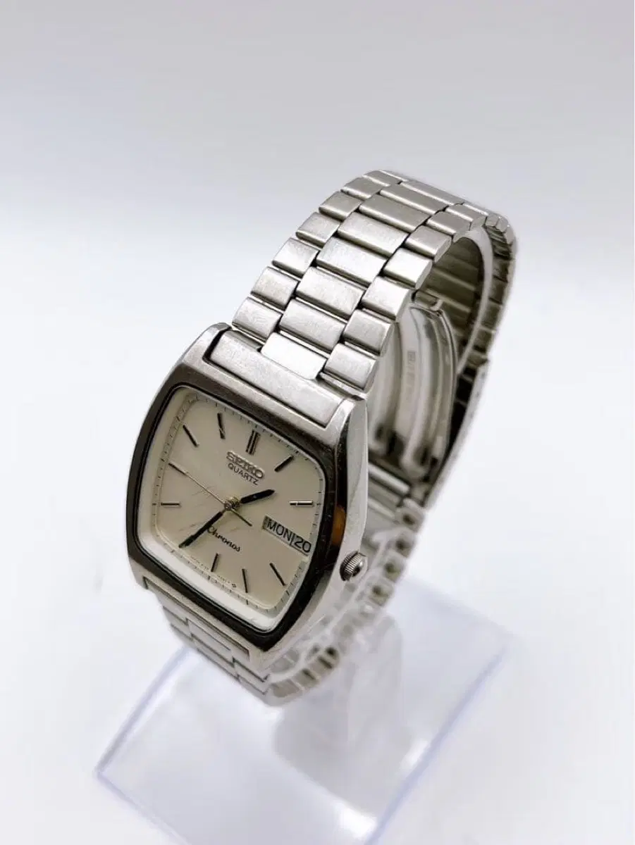 빈티지 세이코 Seiko 쿼츠 Chronos 스퀘어 Day-Date