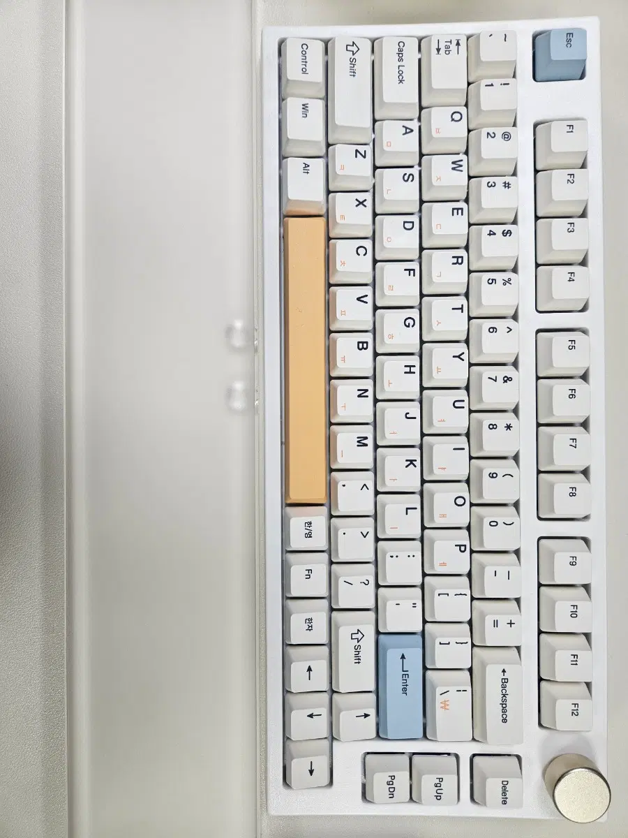 Keydous NJ80-AP 유무선 키보드 저소음 바다소금축