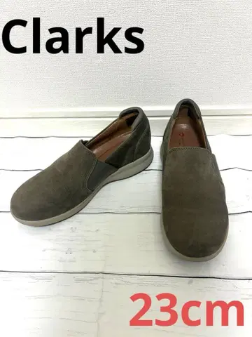 컨디션 최상 Clarks Unstructured 슬립온 올리브 23cm 가을