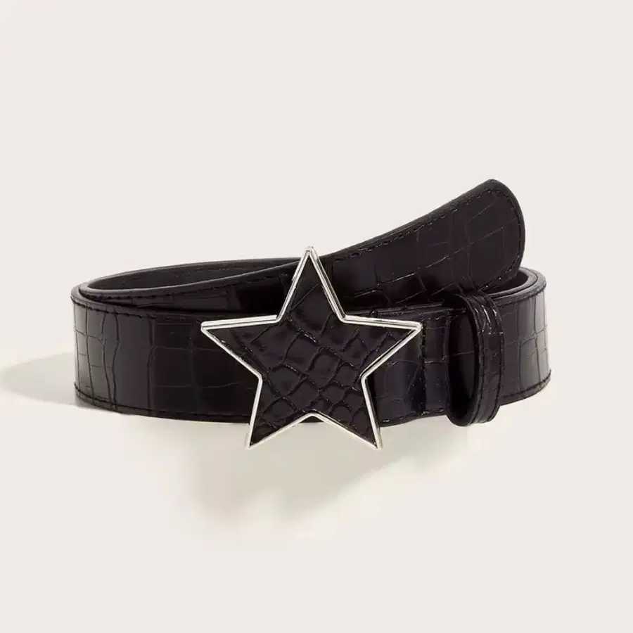 BLACK STAR BUCKLE BELT