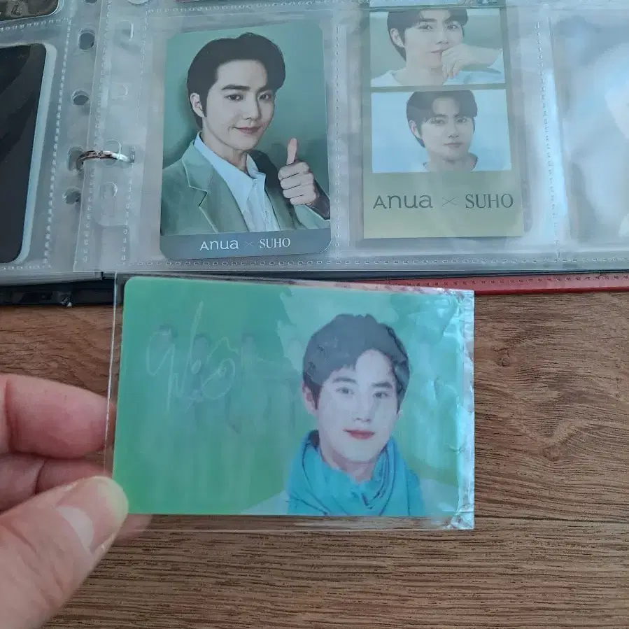 엑소 수호 ,단체 입체 포토카드