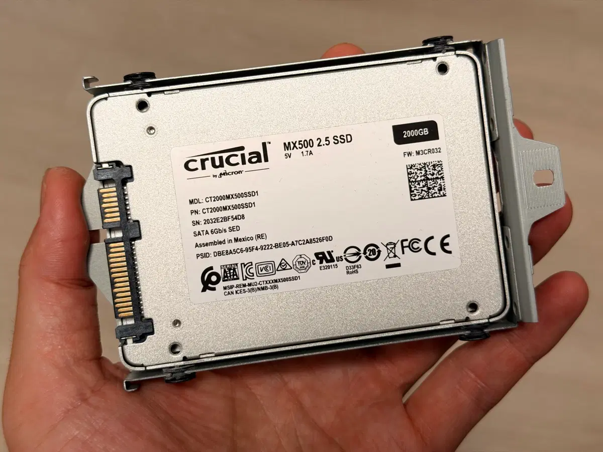 Crucial MX500 2.5 SSD 2000GB