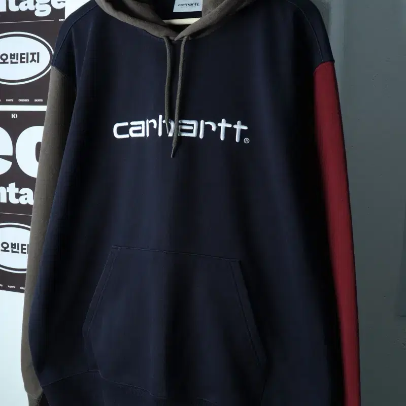 (XL-2XL) 칼하트 후드티셔츠 WIP 빅로고 배색 올드스쿨-H39654