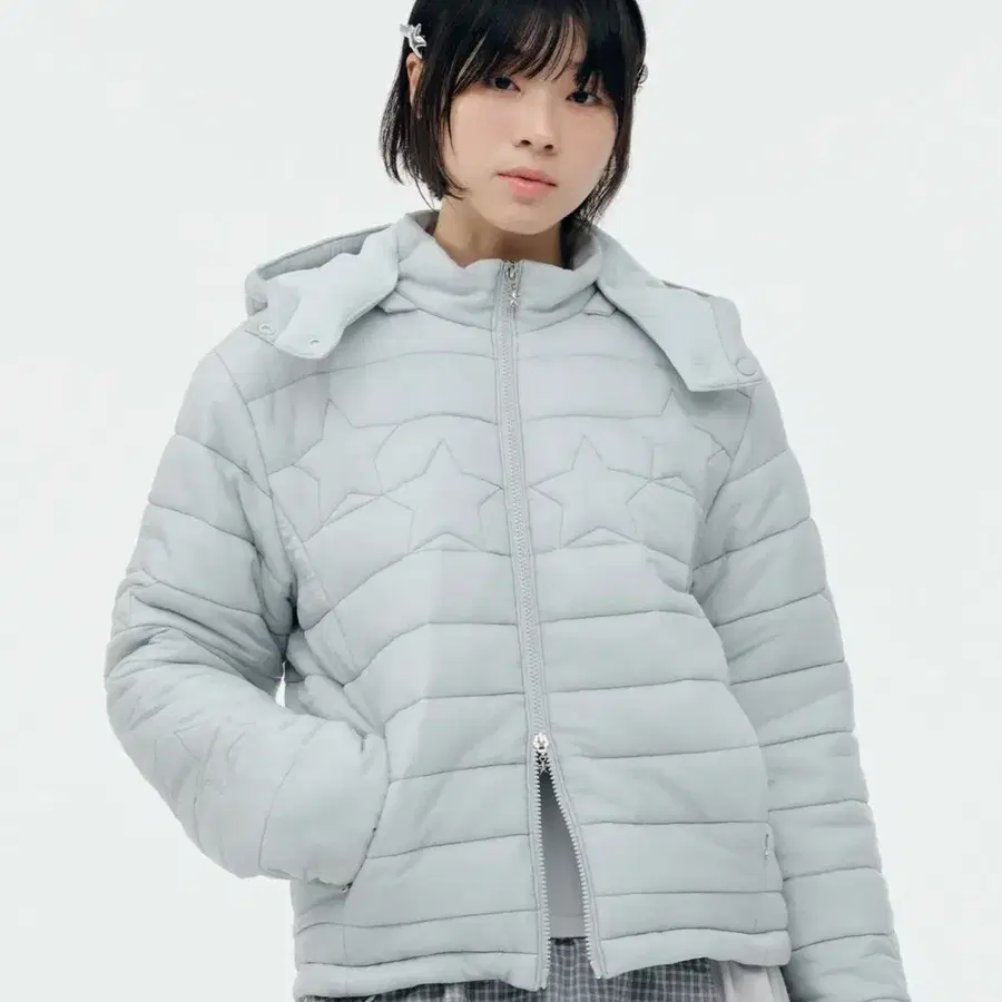 뚜오미오 패딩 STAR PADDED JACKET [LIGHT GREY]