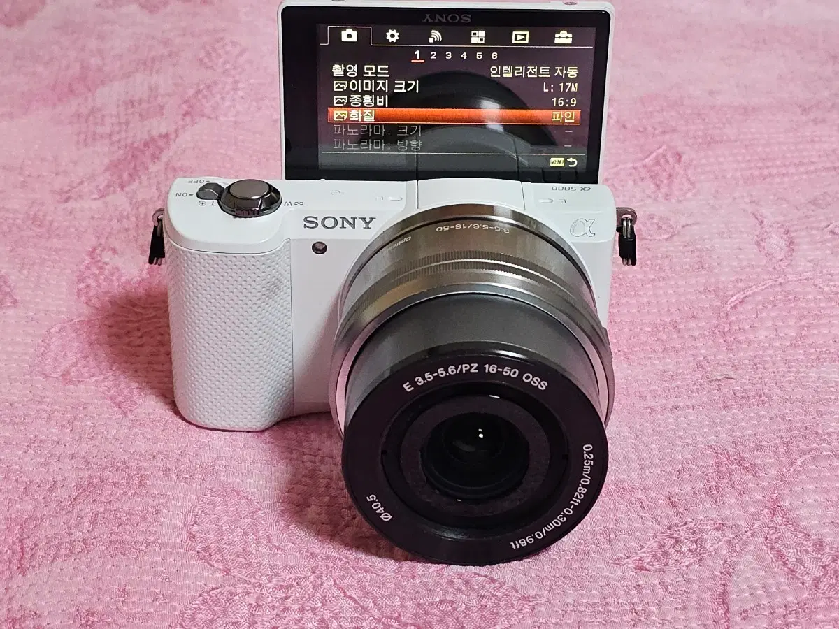 소니 A5000 미러리스 카메라