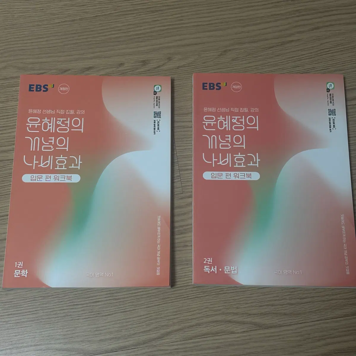 개념의 나비효과 입문편 워크북 2권(문학/독서,문법) 일괄