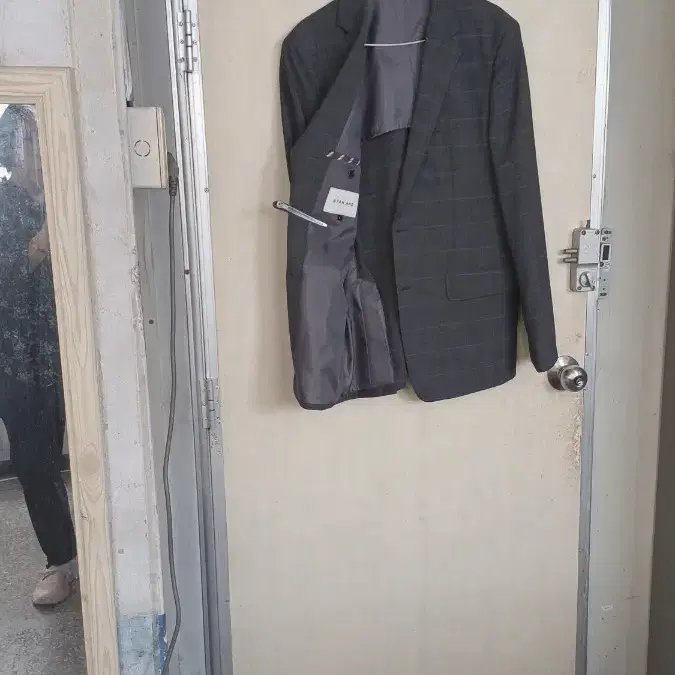 스텐다드체크남성가을자켓100싸이즈가슴53총장77센치