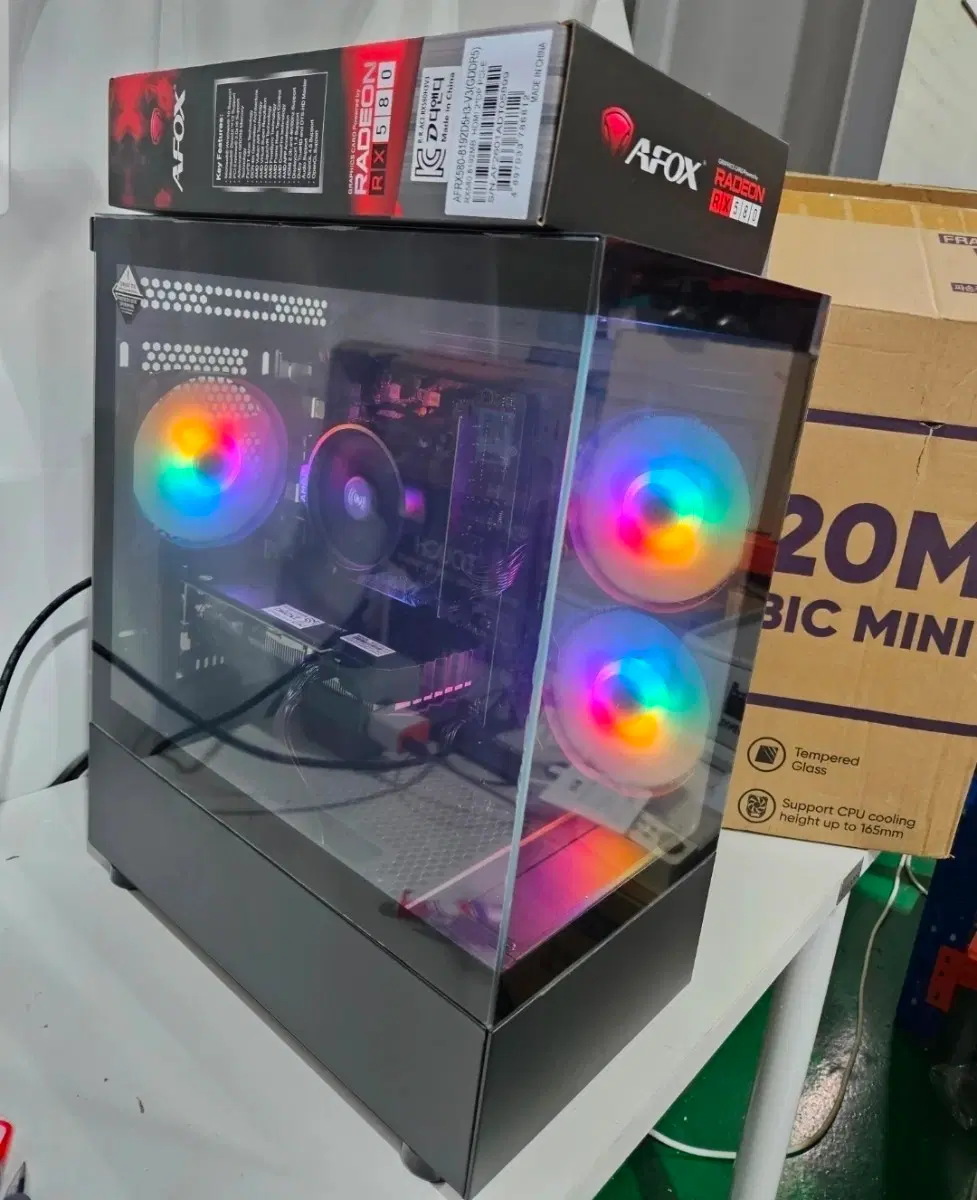 데스크탑 PC 라이젠5 5600 RX580 512GB 16GB