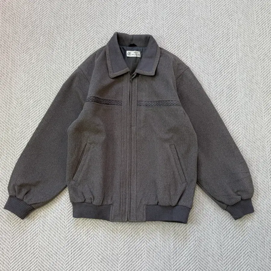 빈티지 city CASUAL 봄버 블루종 자켓